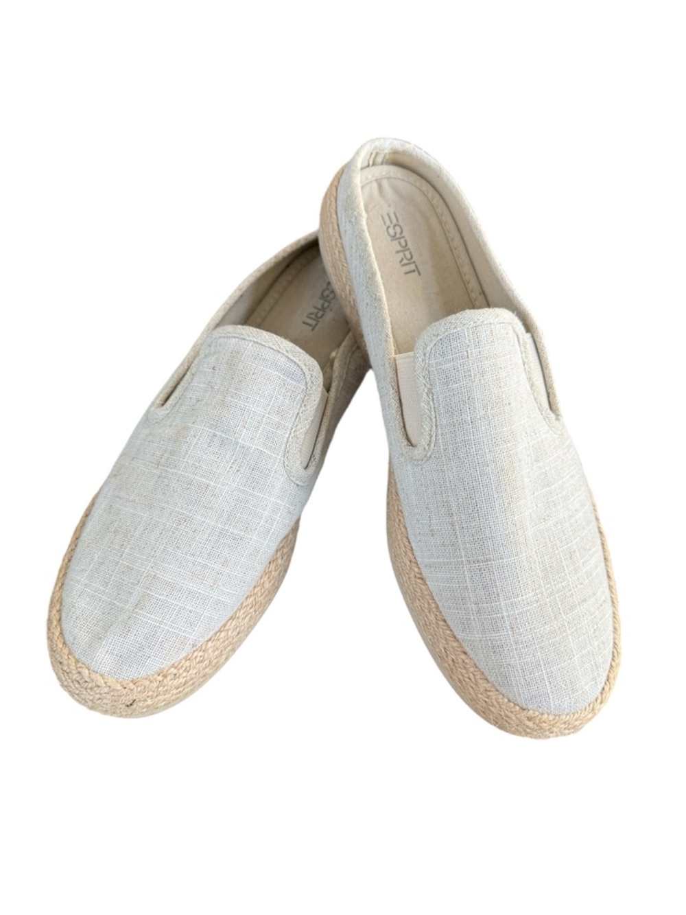 ESPRIT Neema Linen Espadrille Slip On Size 8.5